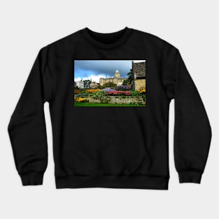 Tom Tower from Christchurch College Garden. Oxford, UK Crewneck Sweatshirt